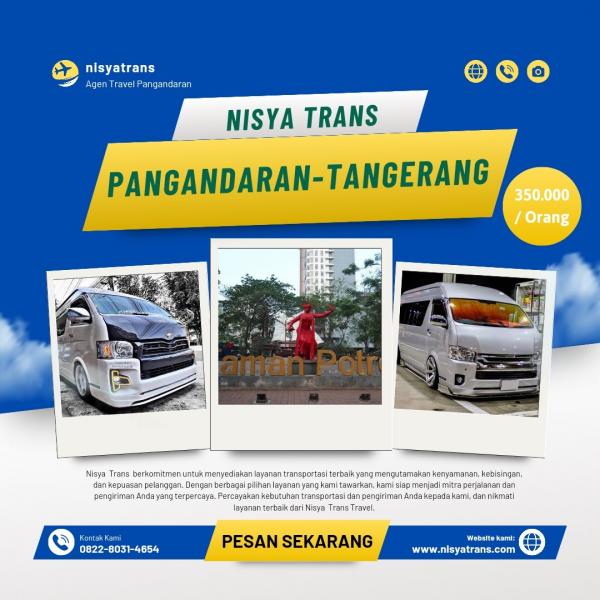 Travel Pangandaran - Tangerang Termurah 